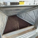 Canadian canola seed awaits shipping on a western Canadian farm.