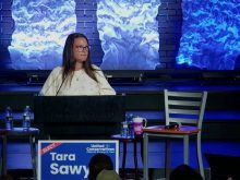 Tara Sawyer earned 9,362 votes in the Olds-Didsbury-Three Hills by-election, more than tripling her closest competitor, Bev Toews of the NDP, at 3,063.