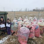 The Lethbridge Northern 4-H Beef Club won the Early bird 4-H Beef Club prize of $3,000 in the Great Twine Round-up, a contest to encourage people to collect more twine. The Lethbridge Northern 4-H Beef Club collected 23 bags of used twine.