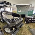 Haggerty AgRobotics has added a new electric tractor, coined the ‘Monarch,’ to its fleet of agricultural robots. Photo: Diana Martin
