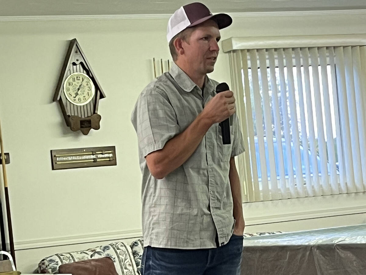 Daryl Johnson, vice-president of the Vauxhall Stock Grazing Association, spoke of his dismay when he learned that six sections of grazing lease near Scope Reservoir would not be renewed in early 2026 in favour of a proposed project between the MD and the Bow River Irrigation District to convert it to irrigated cultivated land.