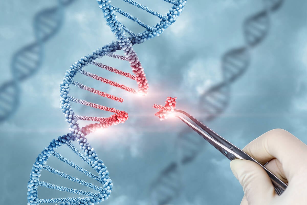 Concept of treatment and adjustment of DNA molecule. Photo: Natali_Mis/iStock/Getty Images