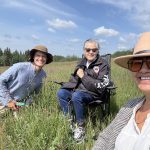 Luke Wonneck, a coordinating committee member with the Treaty Land Sharing Network, took Elder Alsena White and Lana Whiskeyjack, a nehiyawak (Cree) from Saddle Lake First Nation, accessing the land where Whiskeyjack picked berries with her grandmother over 50 years ago. Whiskeyjack said the experience made her very emotional.
