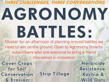 The meetings, called Agronomy Battles, will allow producers, scientists and agronomists to meet face to face to work through the challenges faced by farmers in specific regions of southern Alberta. Photo: Screencap via farmingsmarter.com