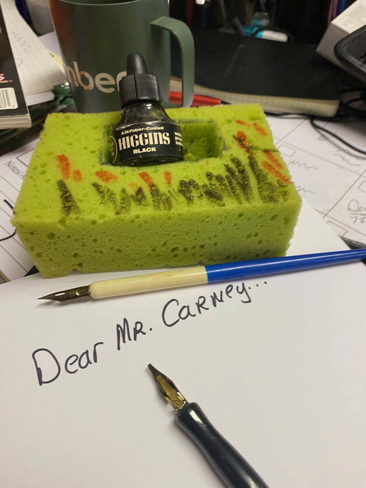 Retro pens and ink. Photo: Lee Hart