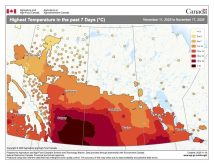 Weekly weather map as JPEG, Nov 19 2025.