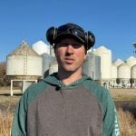 Farmer Simon Ellis looks on at his farm, which has suffered wild weather swings in recent years, in Wawanesa, Manitoba, October 23, 2025. Photo: REUTERS/Ed White
