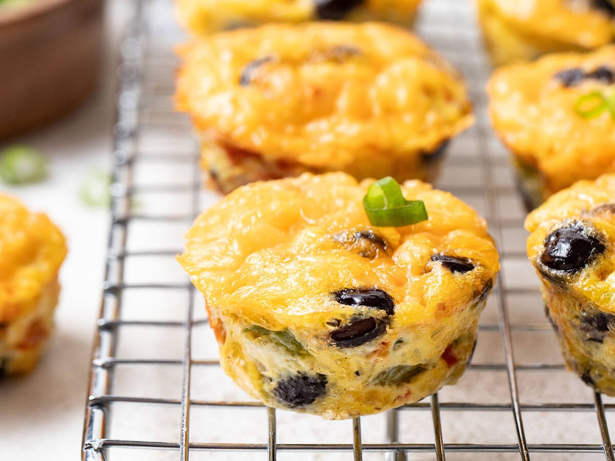 The Alberta Pulse Growers website offers plenty of recipes for school sports families to try, including these black bean egg bites. Photo: Alberta Pulse Growers