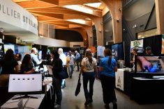 In 2025, AgSmart tried a new format, making it more like a conference with outdoor demos. 

Photo Credit: Olds College