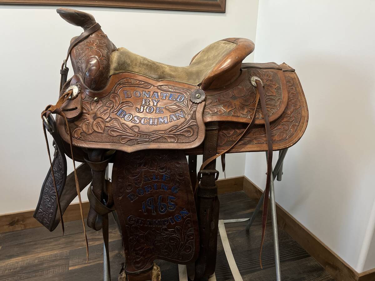 VanCleave earned Canadian Pro Rodeo Hall of Fame induction in 1998 in a career that featured plenty of prize money, buckles and prize saddles, like the one featured here.