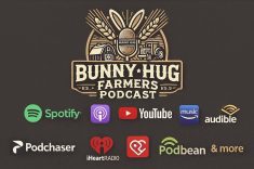 Bunny Hugs Farmers podcast. Photo courtesy of Facebook