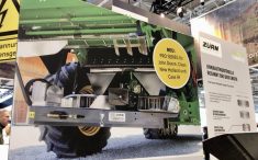 A Seed Terminator unit on display at the Z&uuml;rn Harvesting booth at the Agritechnica farm equipment show in Germany. The device destroys weed seeds at harvest to reduce herbicide reliance. Photo: Greg Berg