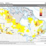 The March 2026 drought monitor map. Photo: Agriculture Agri-Food Canada

