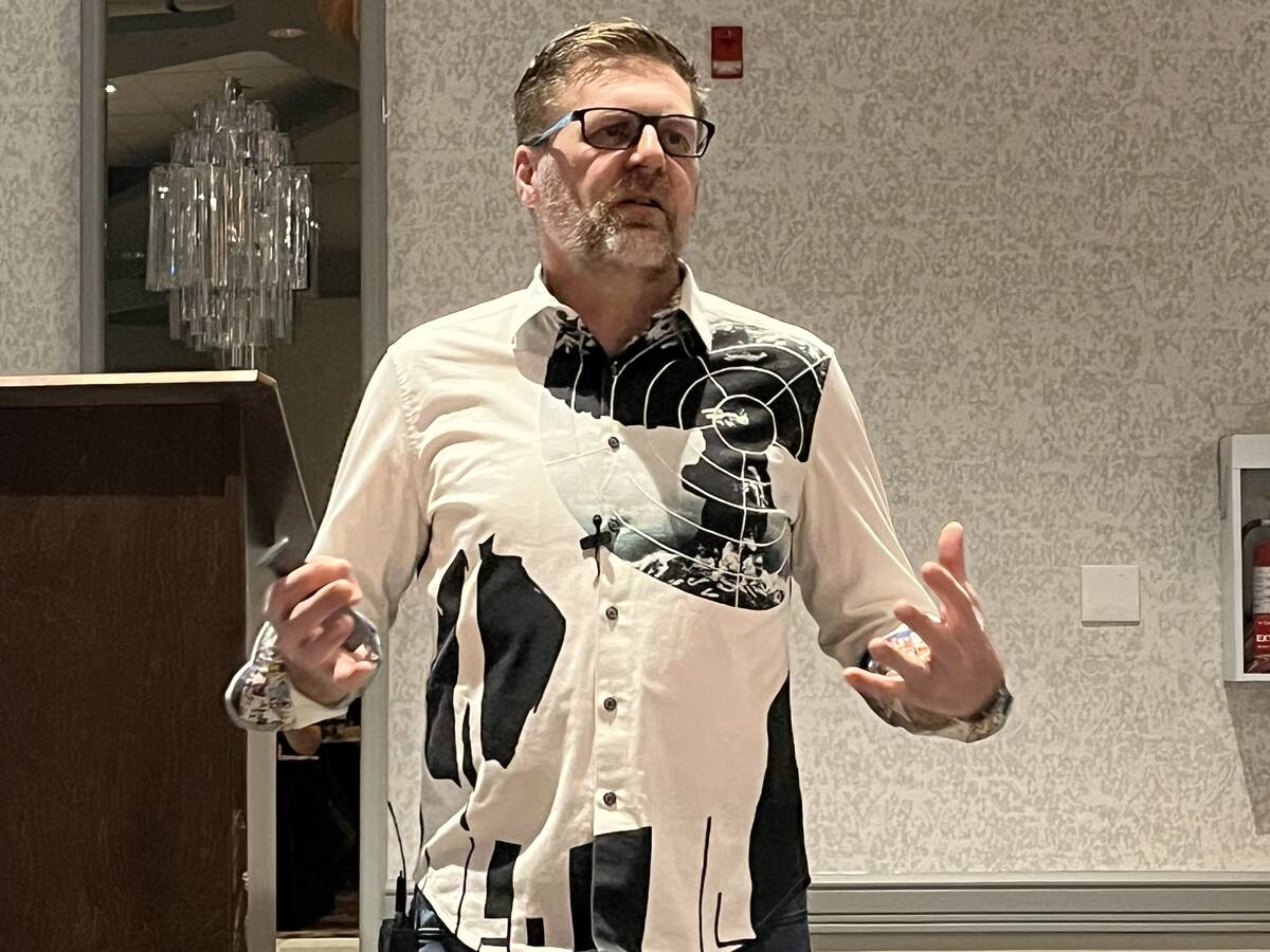 Dan Owen, director of market development and agronomy for ATP, speaks at a nutrient summit in Lethbridge, Alta. Photo: Greg Price